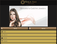 Tablet Screenshot of goldartjeweler.com